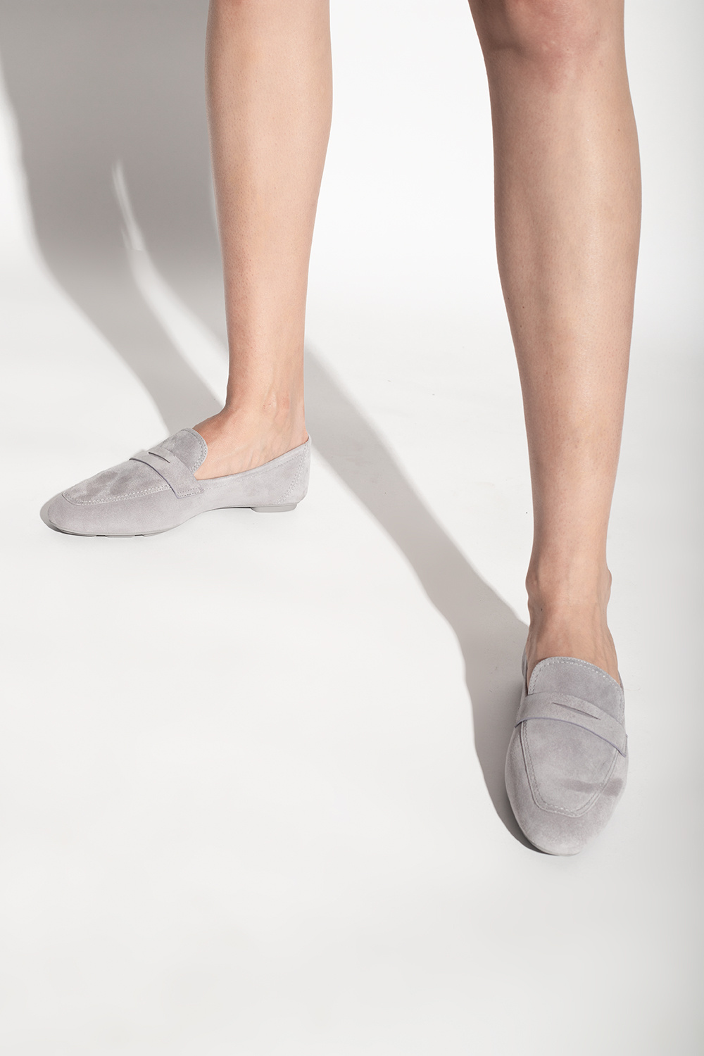 Stuart weitzman offers Suede Fur Loafer Sneakers
